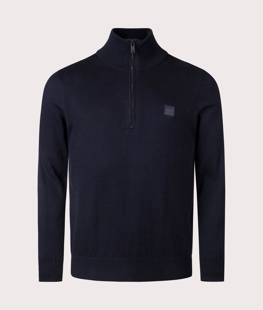 Hugo Boss Mens Kanobix Quarter Zip Jumper